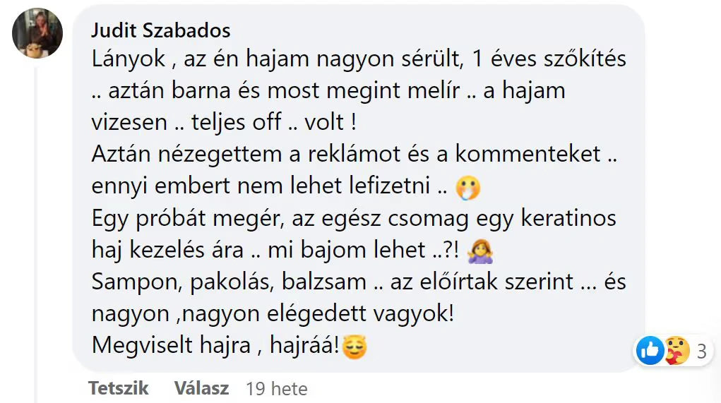 Vásárlói vélemény a TheSilkyWay hajápoló csomagról súlyosan sérült hajra
