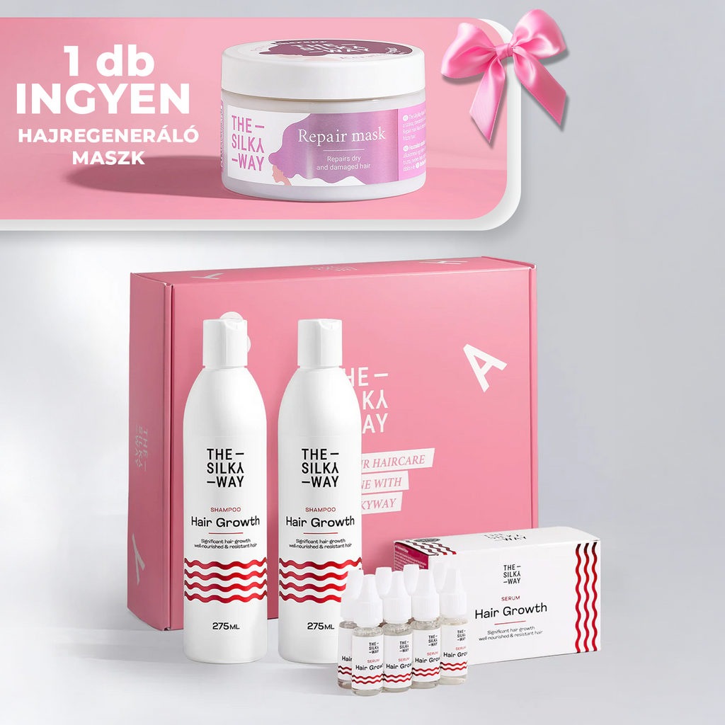 8 Hetes Hajhullás Csökkentő Kúra + 1 Extra Sampon + 1 db Ajándék Maszk