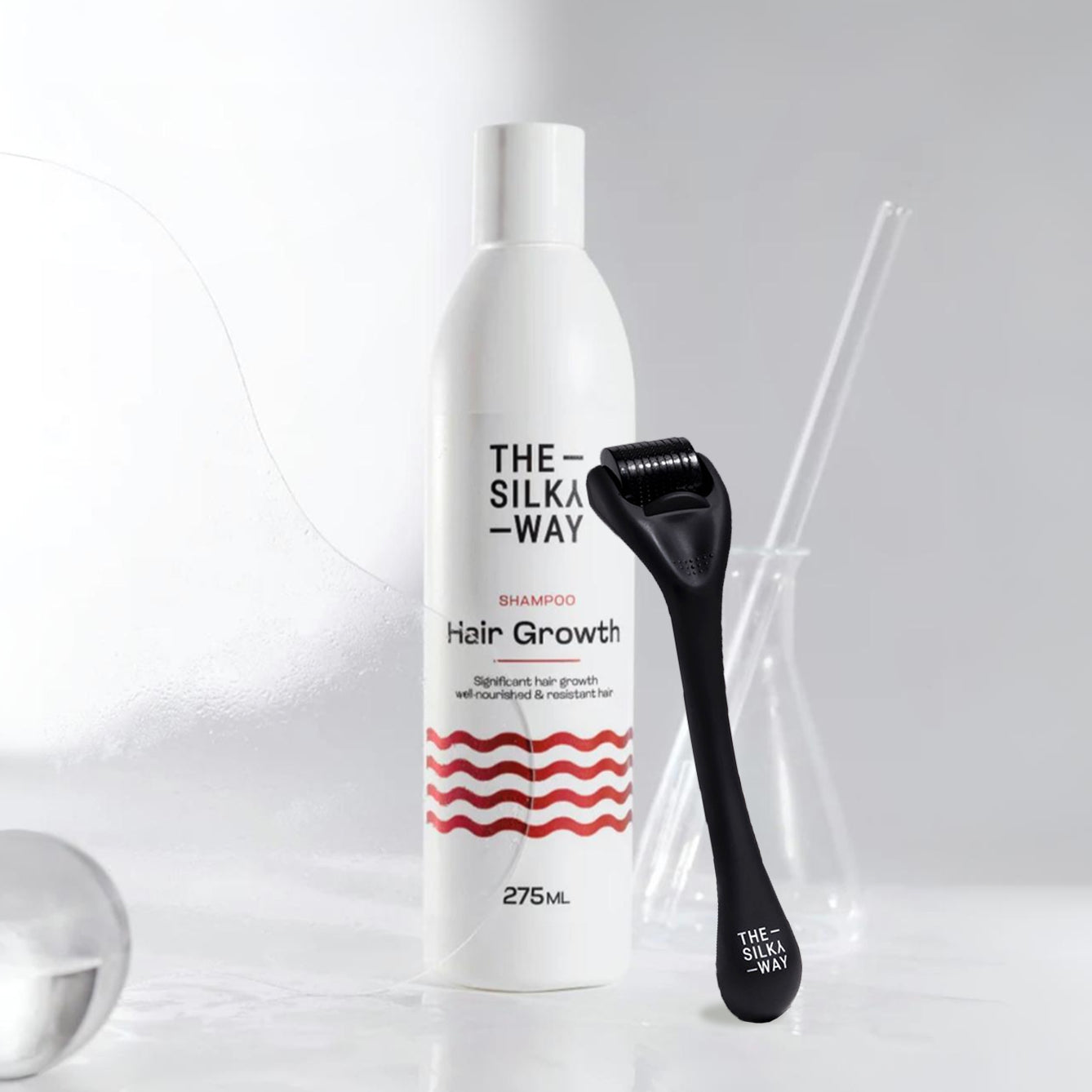 1db Fejbőrserkentő Görgő + Hajhulláscsökkentő Sampon