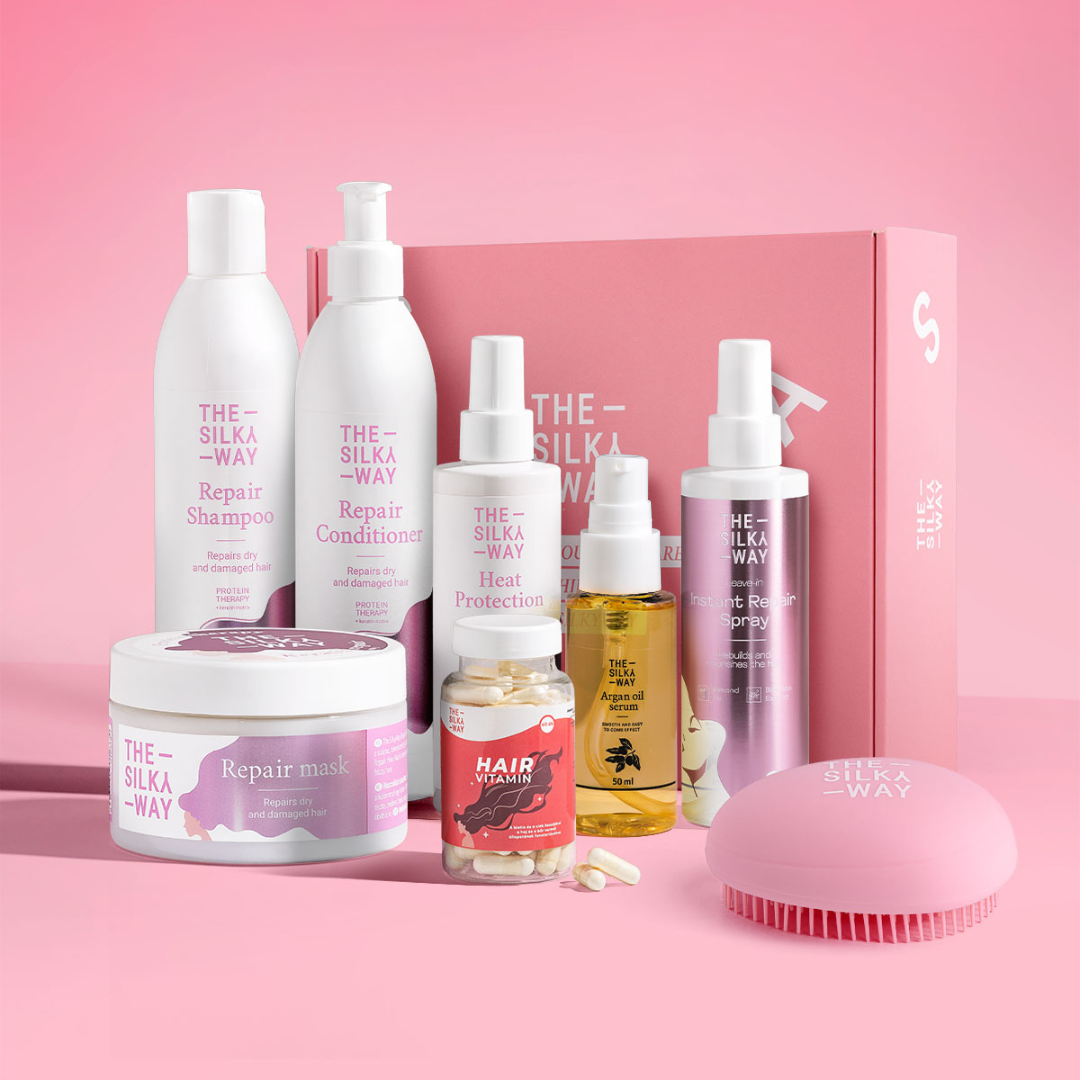 Hajregeneráló Csomag Extra + Öblítés Nélküli Instant Hajregeneráló + Bontókefe + 1 Havi Vitamin