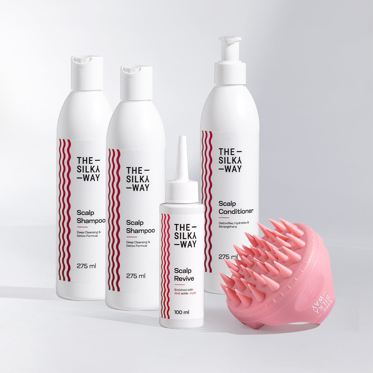 Teljes Fejbőr-helyreállító Kúra + Fejbőr-helyreállító Sampon + Fejbőr Masszírozó Kefe