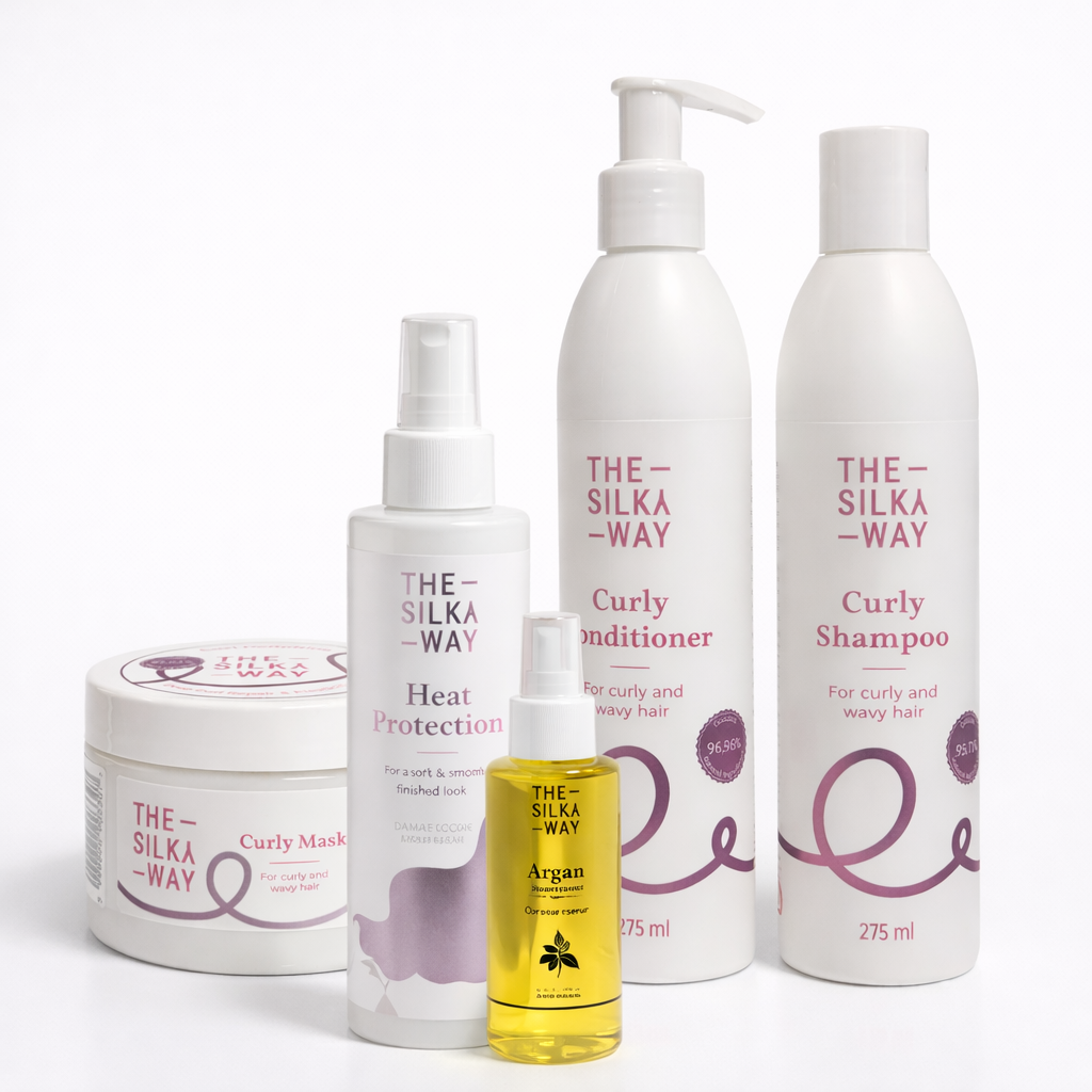 Curly Csomag Göndör Hajra + Argán Olaj + Hővédő Spray
