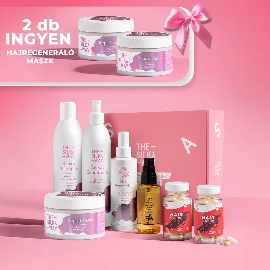 Hajregeneráló Csomag Extra + 2 Havi Hajregeneráló Vitamin + 2 db Ajándék Maszk