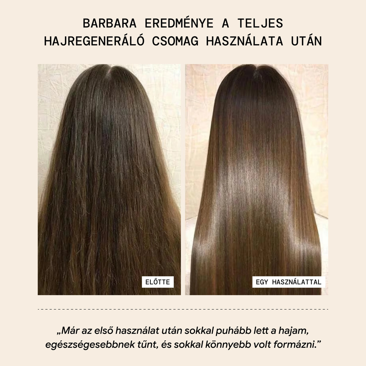 Öblítés Nélküli Instant Hajregeneráló