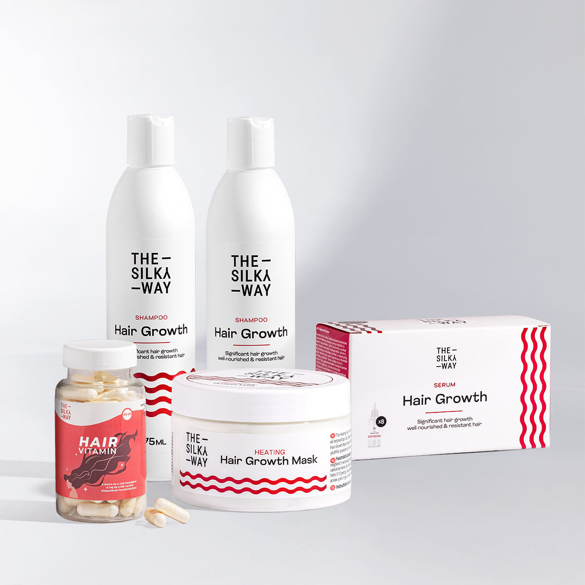 8 Hetes Hajhulláscsökkentő Kúra + Hajhulláscsökkentő  Thermo Maszk + Hajhulláscsökkentő  Sampon + Hajvitamin